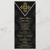 Avondglam bruiloft menu (Voorkant)