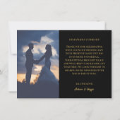 Avondglam foto bedankkaart (Achterkant)