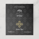 Avondglam gevouwen plaats kaart plaatskaartje (Buitenkant ongevouwen)