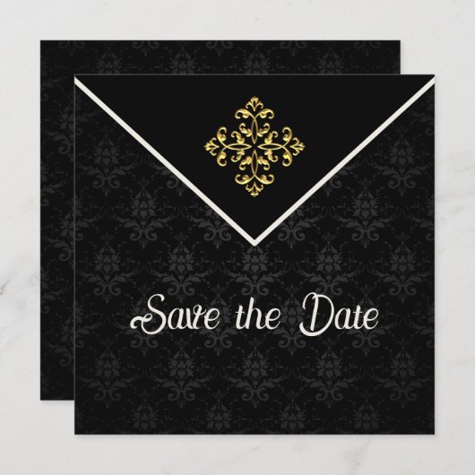 Avondglam Sla de datum op Save The Date (Voorkant / Achterkant)