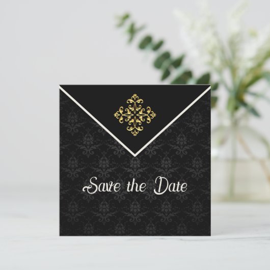 Avondglam Sla de datum op Save The Date (Staand voorkant)