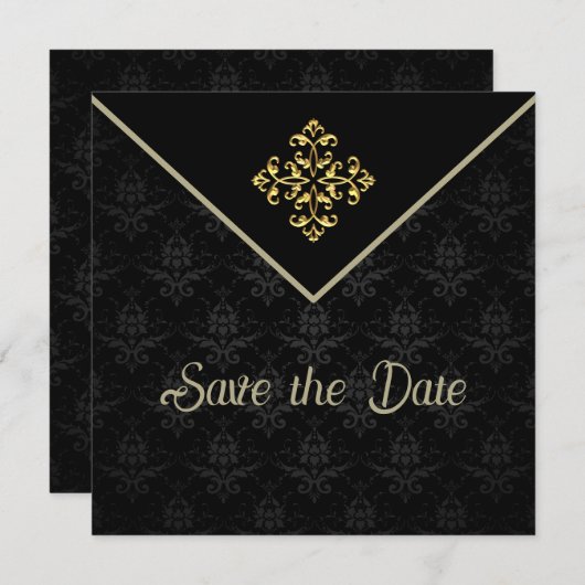 Avondglam Sla de datum op Save The Date (Voorkant / Achterkant)