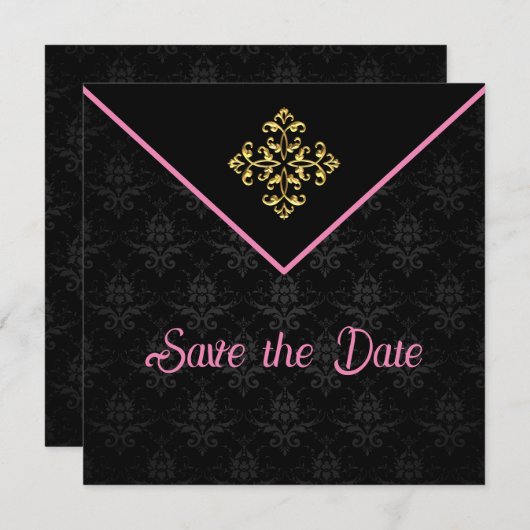 Avondglam Sla de datum op Save The Date (Voorkant / Achterkant)