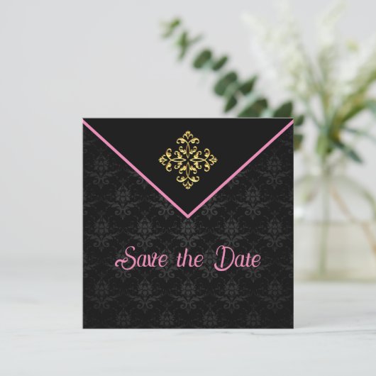 Avondglam Sla de datum op Save The Date (Staand voorkant)