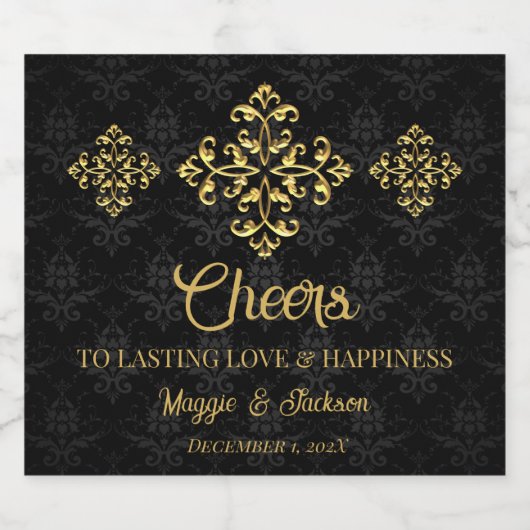 Avondglamour Sparkling Wijnetiket (Enkel label)