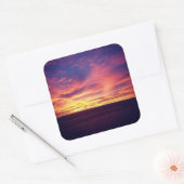 Avondgloed Vierkante Sticker (Envelop)