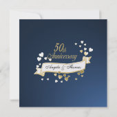 Avondhart 50ste verjaardag kaart (Achterkant)