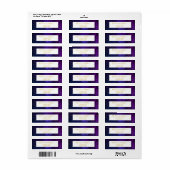 Avondhemel Gouden Sterren Trouw Monogram Etiket (Full Sheet)