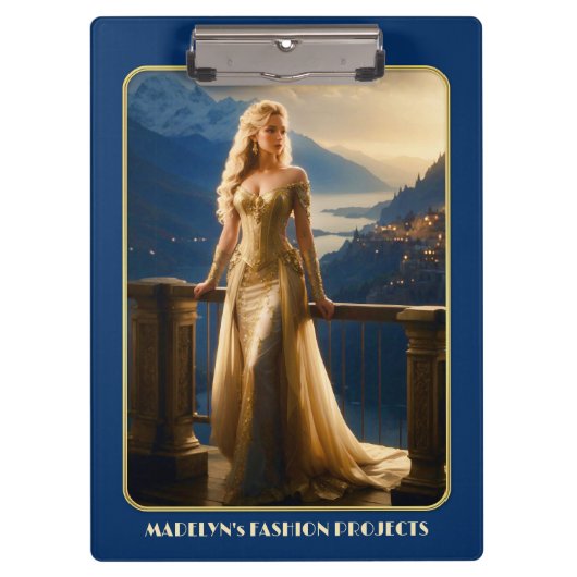 Avondjurk Mode Designer Klembord (Voorkant)