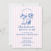 Avondjurk Retro Disco Cocktail Blauw Weekend Kaart (Voorkant)