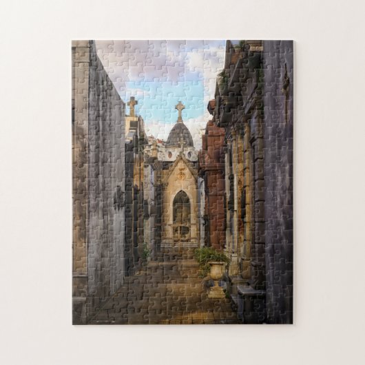 Avondlicht op de begraafplaats Recoleta Legpuzzel (Verticaal)