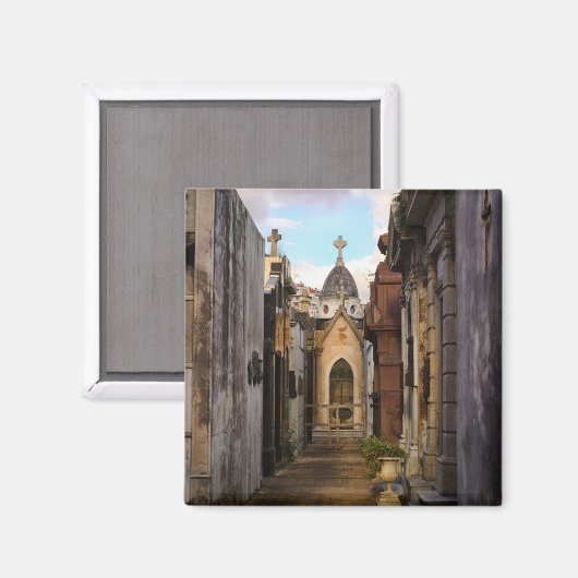 Avondlicht op de begraafplaats Recoleta Magneet (Voorkant / Achterkant)