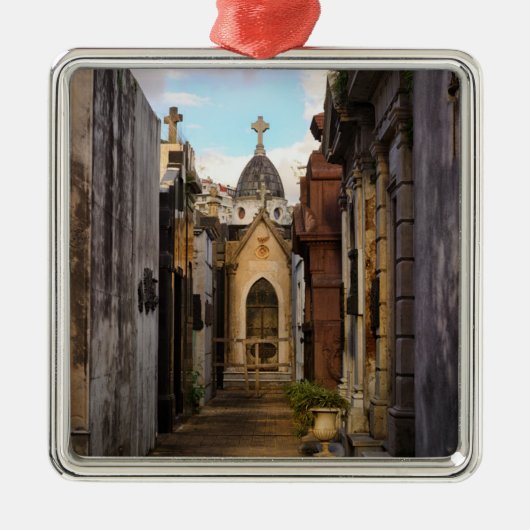 Avondlicht op de begraafplaats Recoleta Metalen Ornament (Voorkant)