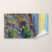 Avondlicht op de kust van Vormsi Handdoek (Handdoek)