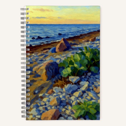 Avondlicht op de kust van Vormsi Notitieboek (Voorkant)