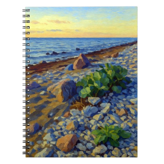 Avondlicht op de kust van Vormsi Notitieboek (Voorkant)