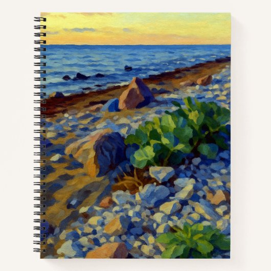 Avondlicht op de kust van Vormsi Notitieboek (Voorkant)