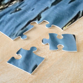 Avondlichten op zee legpuzzel (Zijkant)