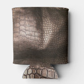 Avondluxe: lederen getextureerde verfijning blikjeskoeler (Achterkant)