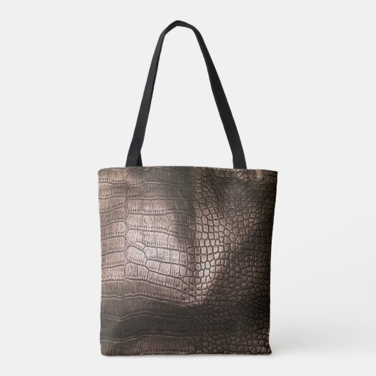 Avondluxe: lederen getextureerde verfijning tote bag (Achterkant)