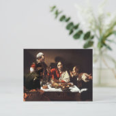 Avondmaal in Emmaus (Caravaggio) Briefkaart (Staand voorkant)