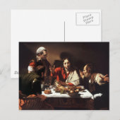 Avondmaal in Emmaus (Caravaggio) Briefkaart (Voorkant / Achterkant)