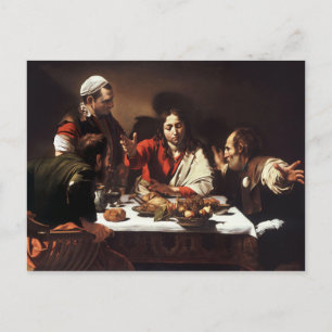 Avondmaal in Emmaus (Caravaggio) Briefkaart