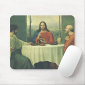 Avondmaal in Emmaus met Jezus Christus Muismat (Met muis)