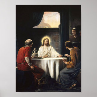 Avondmaal te Emmaüs Poster