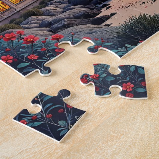 Avondmoskee in de buurt van Zee Legpuzzel (Zijkant)