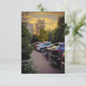 Avondpad Flat Card van Sotnichenko – Aanpassen Bedankkaart (Staand voorkant)