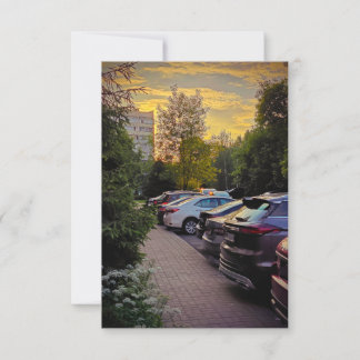 Avondpad Flat Card van Sotnichenko – Aanpassen Bedankkaart