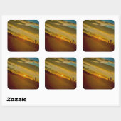Avondpauze Vierkante Sticker (Vel)