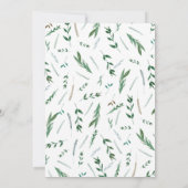 Avondreceptie uitnodiging voor trouwen, Groen (Achterkant)