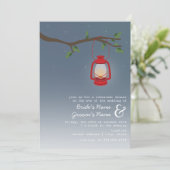 Avondrepetitie: Rood olielantaarn Kaart (Staand voorkant)