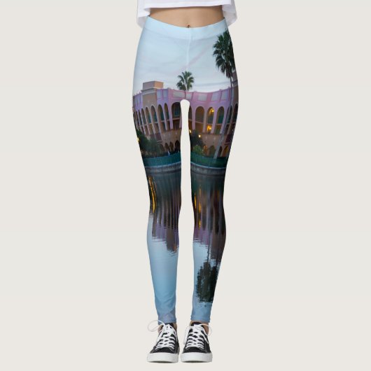 Avondresortreflecties Leggings (Voorkant)