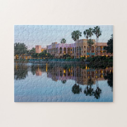 Avondresortreflecties Legpuzzel (Horizontaal)