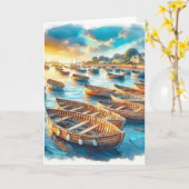 Avondrust Kaart (Gele Bloem)