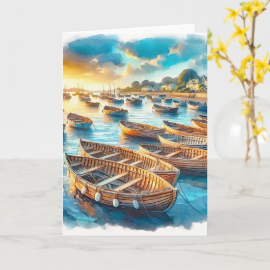 Avondrust Kaart (Gele Bloem)