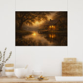 Avondrust | Kunst aan het meerhuis | Poster (Keuken)