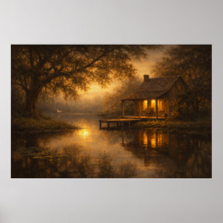 Avondrust | Kunst aan het meerhuis | Poster