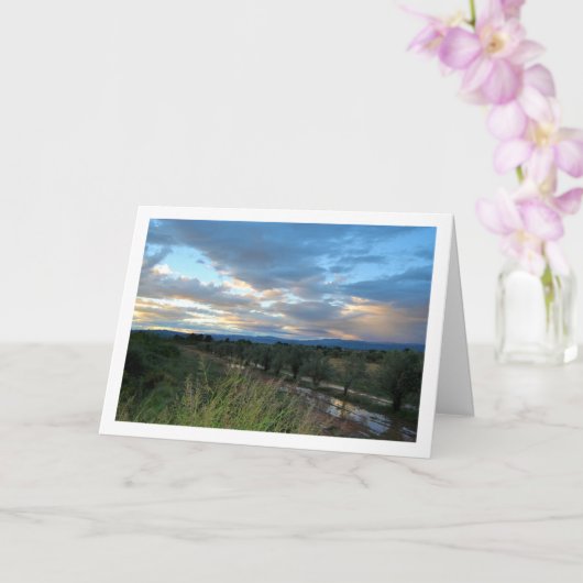 Avonds landschap met lucht kaart (Orchidee)