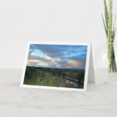 Avonds landschap met lucht kaart (Voorkant)