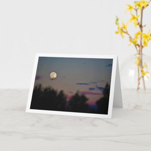 Avonds Maanschap Kaart (Gele Bloem)