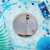 Avonds vuurtoren papieren bordje (Feest)