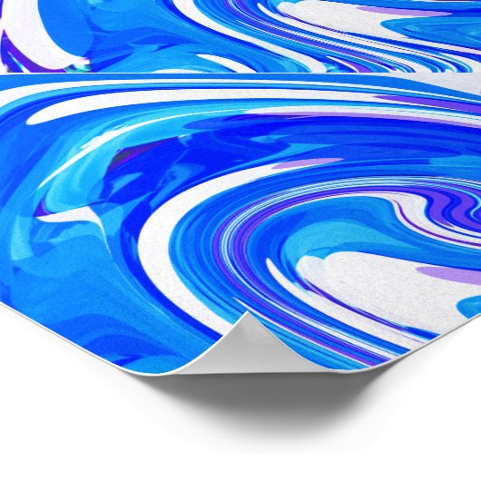 Avondse oceaangolven poster (Hoek)