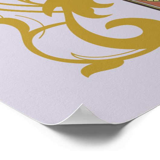 Avondsnagedachtenis door Alphonse Mucha Poster (Hoek)