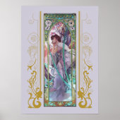 Avondsnagedachtenis door Alphonse Mucha Poster (Voorkant)