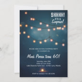 Avondsten uitnodiging van de Birthday Party (Voorkant)