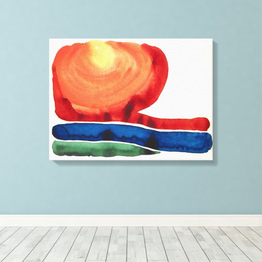 Avondster 2 Georgia O'Keeffe | Canvas Afdruk (Insitu (Houten vloer))